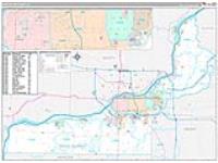 Rock Island, Il Wall Map Zip Code